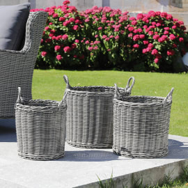 Lot de 3 cache-pots - grey/gris