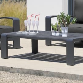 Table Basse Cordouan Fixe Alu 150x78cm - Zoom