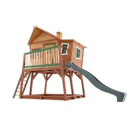 Cabane en bois haute et toboggan pour enfant - Max
