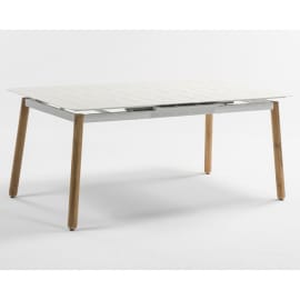 Table de jardin extensible aluminium - Alicante - L.180/230 x l.100 x H.76 cm - 8/10 personnes