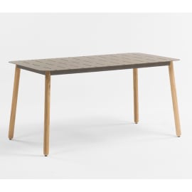 Table de jardin aluminium - Alicante - L.150 x l.80 x H.75 cm - 6 personnes