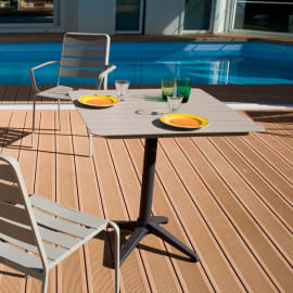 Table bistro Aluminium - Spring - L.67 x l.67 x H.75 cm