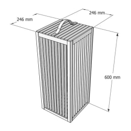 Lanterne Traits rechargeable Bambou - Uzea