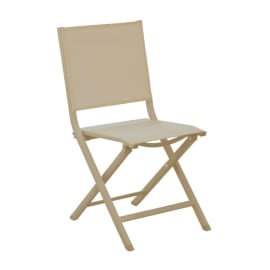 Chaise pliante Th&eacute;ma - Sand/Sand
