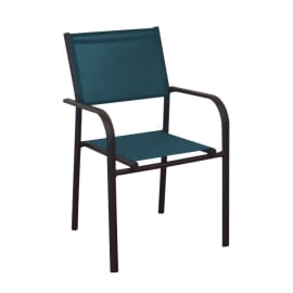 Fauteuil Duca - graphite/bleu