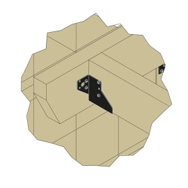 Sabot à ailes extérieures - Finition noire - SAE200/46/2PB - SIMPSON