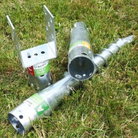 Fixation lambourde pour fondation à vis - Embout U80