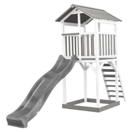 Aire de jeux en bois avec bac à sable et toboggan - Beach Tower