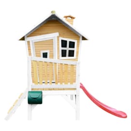 Cabane en bois avec toboggan pour enfant - Robin