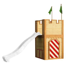 Cabane en bois Ch&acirc;teau avec toboggan pour enfant - Arthur