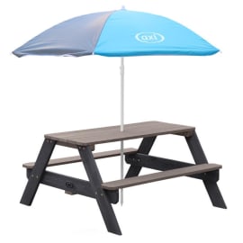 Table pique nique en Bois avec parasol - Nick