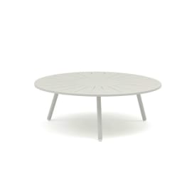 Table basse ronde d'ext&eacute;rieur - Fl&eacute;ole - L.110 x l.110 x H.40 cm