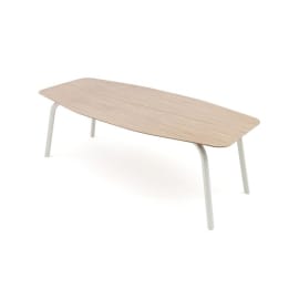 Table de jardin aluminium - Fléole - L.210 x l.100 x H.73 cm - 6/8 personnes