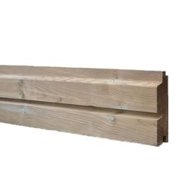 Échantillon Lame de palissade bois - Traité Vert - Faux Claire-Voie - À monter - Ep.33 mm / l.145 mm