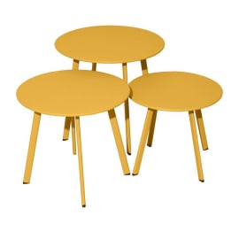 Lot de 3 tables basses - Massa&iuml;