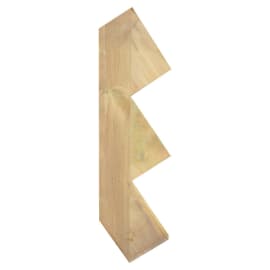 Lot de 3 Limons bois pour escalier en Pin - 3 marches
