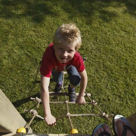 Module Net pour aire de jeux en bois en situation 1