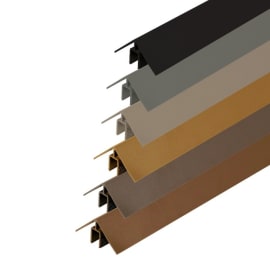 Kit d'angle clipsable aluminium pour bardage WEO - 50 x 50 x 3000mm coloris  tous les coloris