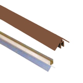 Kit d'angle clipsable aluminium pour bardage WEO - Teak- 50 x 50 x 3000mm