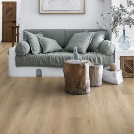 Parquet sol vinyle click SPC LVT - AMBER- Ép.5 mm x l.228 mm x L.1220 mm - KAHRS - Paquet de 2,5 m² en situation
