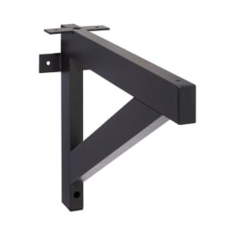 Equerre murale - Support pour table snack, plan de travail, établi - MOTTEZ - schema face