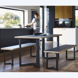 Pied de table et de banc triangle - MOTTEZ hauteur 71cm à utiliser par 2