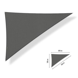 Voile d'ombrage perm&eacute;able - Triangle 90&deg; - 4 x 4 x 5,7 m - Shadow Comfort