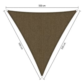 Voile d'ombrage perm&eacute;able - Triangle - 5 x 5 x 5 m - Shadow Comfort