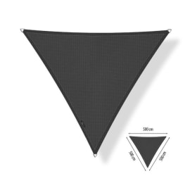 Voile d'ombrage perm&eacute;able - Triangle - 5 x 5 x 5 m - Shadow Comfort