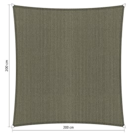 Voile d'ombrage perm&eacute;able - Carr&eacute;e - 2 x 2 m - Shadow Comfort