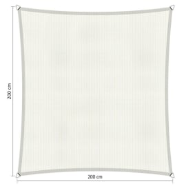 Voile d'ombrage perm&eacute;able - Carr&eacute;e - 2 x 2 m - Shadow Comfort