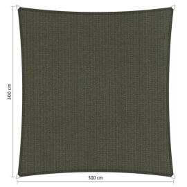 Voile d'ombrage perm&eacute;able - Carr&eacute;e - 3 x 3 m - Shadow Comfort