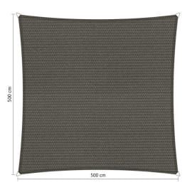 Voile d'ombrage perm&eacute;able - Carr&eacute;e - 5 x 5 m - Shadow Comfort