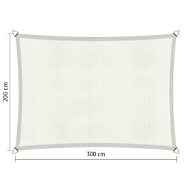 Voile d'ombrage perm&eacute;able - Rectangle - 2 x 3 m - Shadow Comfort