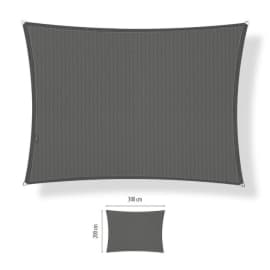 Voile d'ombrage perm&eacute;able - Rectangle - 2 x 3 m - Shadow Comfort