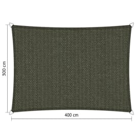 Voile d'ombrage perm&eacute;able - Rectangle - 3 x 4 m - Shadow Comfort