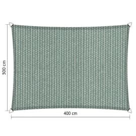 Voile d'ombrage perm&eacute;able - Rectangle - 3 x 4 m - Shadow Comfort