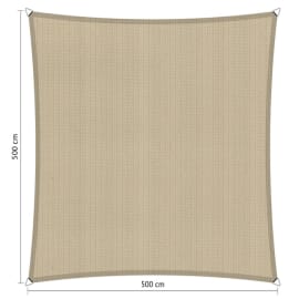Voile d'ombrage imperm&eacute;able - Carr&eacute;e - 5 x 5 m - Shadow Comfort