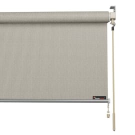 Store enrouleur vertical perm&eacute;able avec manivelle - l.1,48 x H.2,4 m - Shadow Comfort