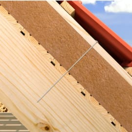 Vis de Charpente Fischer 6x120 BTE100 - Zingu&eacute; Blanc image en situation