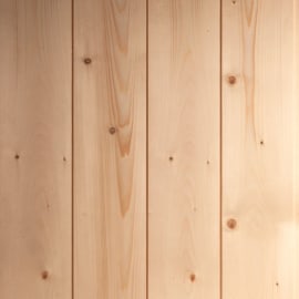 Lambris Naturel Sapin - Rabot&eacute; - Ep.9 mm / l.115 mm