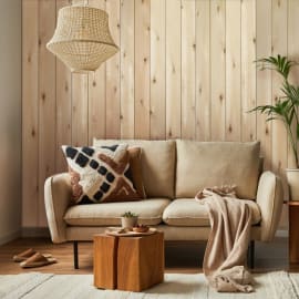 Lambris Naturel Pin Sylvestre - Ep.10 mm / l.90 mm / L.1,90 m - Paquet de 1,71 m&sup2;