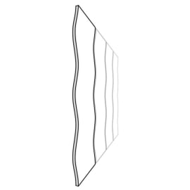 Rev&ecirc;tement Mural Double Flex Naturel - Ep.17 mm / l.165 mm / L.2,40 m - Paquet de 1,98 m&sup2; - profil