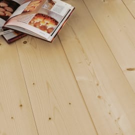 Plancher Sapin Naturel - Jointif - 1 face Rabot&eacute; - Ep.20 mm x l.140 mm x L.2,35 m - Paquet de 1,65 m&sup2;