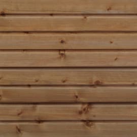Clin bardage - Faux Claire-voie - Pulse SAPIN Classe 3 Marron - Ep.20 mm / l.125 mm / L.2,40 m - Paquet de 1,50 m&sup2;