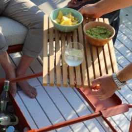 zoom sur la Table basse de jardin - Sunset - L.83 x l.46 x H.35cm