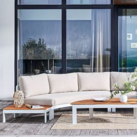 Salon bas de jardin (forme demi-lune) - Rhonda - 6 places