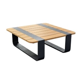 Table basse de jardin aluminium carr&eacute;e - Dox