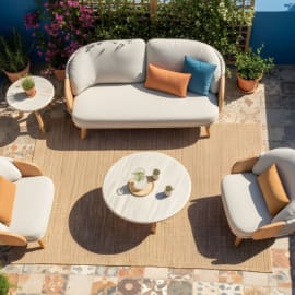 collection Ibiscus canap&eacute; table et fauteuils