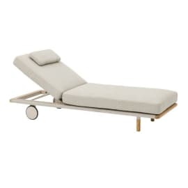 Bain de soleil Aluminium / Teck  - Even